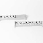 Scrabble tiles arranged to spell 'Redes Sociales', depicting social media on a white background. — View Pump Website enhances